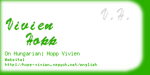 vivien hopp business card